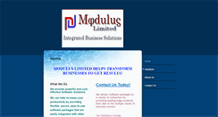 Desktop Screenshot of modulustt.com